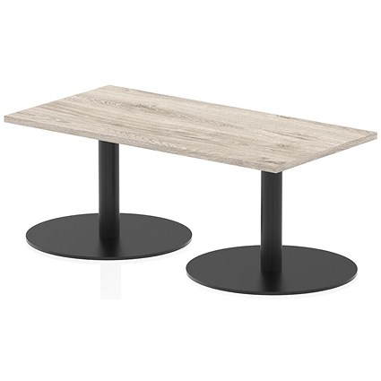 Italia Rectangular Coffee Table, 1200x600x475mm, Grey Oak