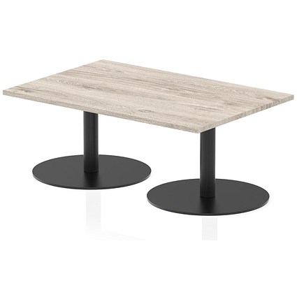 Italia Rectangular Coffee Table, 1200x800x475mm, Grey Oak
