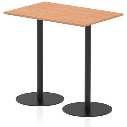 Italia Poseur Rectangular Table, 1200x800x1145mm, Oak