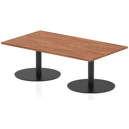 Italia Rectangular Coffee Table, 1400x800x475mm, Walnut