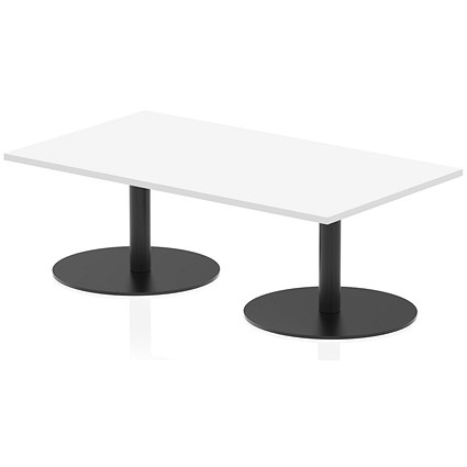Italia Rectangular Coffee Table, 1400x800x475mm, White