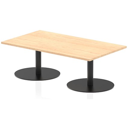 Italia Rectangular Coffee Table, 1400x800x475mm, Maple