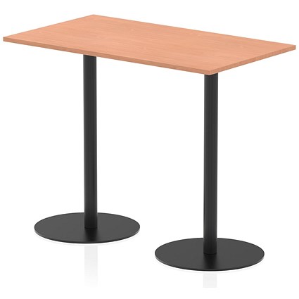 Italia Poseur Rectangular Table, 1400x800x1145mm, Beech