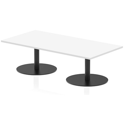 Italia Rectangular Coffee Table, 1600x800x475mm, White
