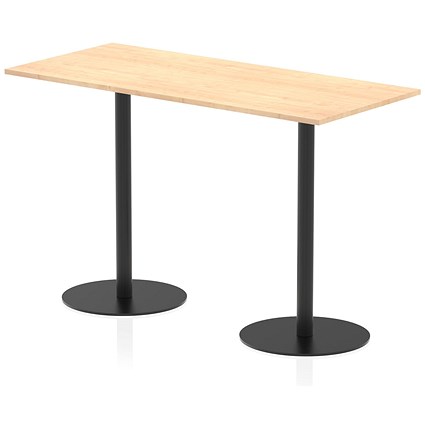 Italia Poseur Rectangular Table, 1800x800x1145mm, Maple