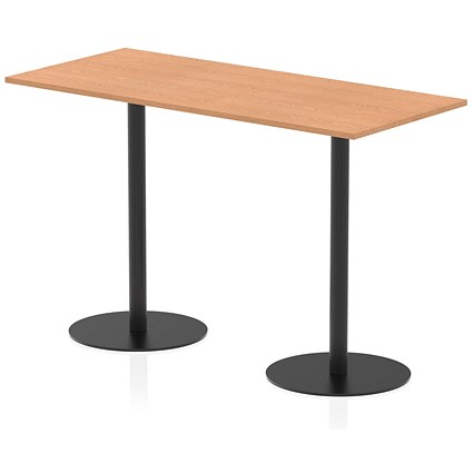 Italia Poseur Rectangular Table, 1800x800x1145mm, Oak
