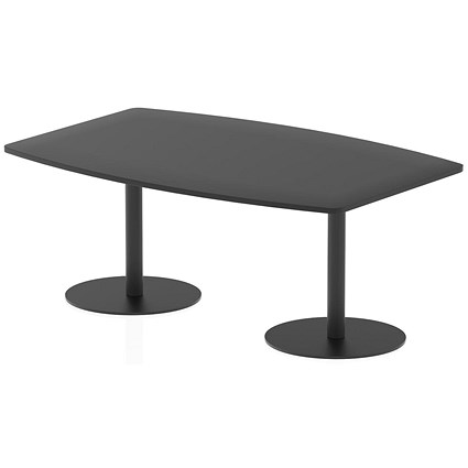 Italia Poseur High Gloss Table, 1800x1200x725mm, Black