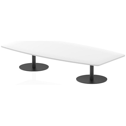 Italia Poseur High Gloss Table, 2400x1000x475mm, White Italia Poseur High Gloss Table, 2400x1000x475mm, White