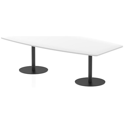 Italia Poseur High Gloss Table, 2400x1200x725mm, White Italia Poseur High Gloss Table, 2400x1200x725mm, White