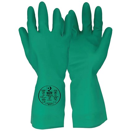 Pred Boron 15 Mil Nitrile Flocklined Gauntlet 1 Pair Green 7