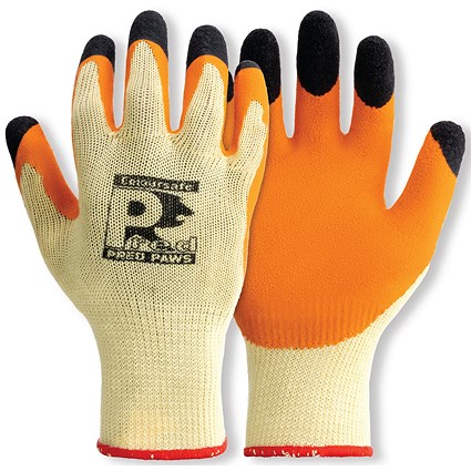 Pred Paws Cut B Safety Gloves 1 Pair Orange/Yellow 10 (Pack of 10)