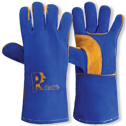 Twaron Split Leather Mig Gauntlet 1 Pair Blue 11 (Pack of 10)