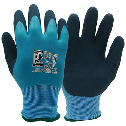 Pred Yukon Watersafe Cut E Safety Gloves 1 Pair Blue/Black 11 (Pack of 10)