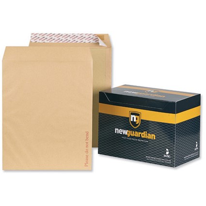 New Guardian Heavyweight Board-backed Envelopes / 394x318mm / Peel & Seal / Manilla / Pack of 50