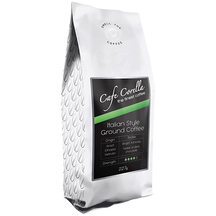 Cafe Corella Italian Style Ground Coffee, 227g