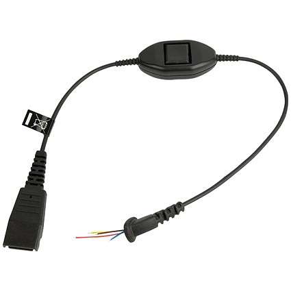 Jabra Quick Disconnect (QD) Headset Cable with Mute Function for Ascom 8800-00-98
