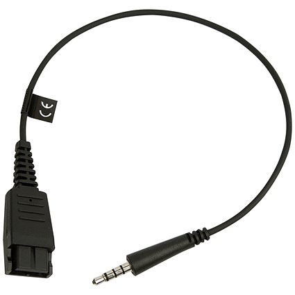 Jabra Quick Disconnect (QD) to Straight 3.5mm Jack Cord 8800-00-99 Jabra Quick Disconnect (QD) to Straight 3.5mm Jack Cord 8800-00-99