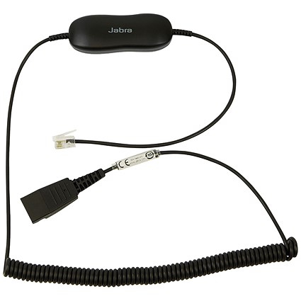 Jabra GN1216 Avaya Quick Disconnect (QD) to RJ9 Connector Coiled Cord 88001-04
