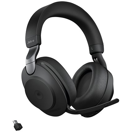 Jabra Evolve2 85 Stereo USB-A Wireless Headset Microsoft Teams Version Black 28599-999-999 Jabra Evolve2 85 Stereo USB-A Wireless Headset Microsoft Teams Version Black 28599-999-999