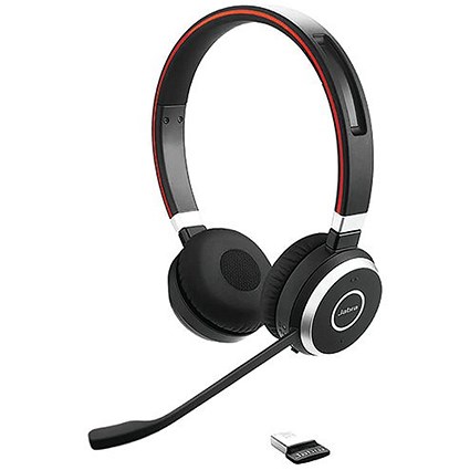 Jabra Evolve 65 SE MS Stereo Wireless Headset, Link 380, USB-A, Bluetooth Adapter