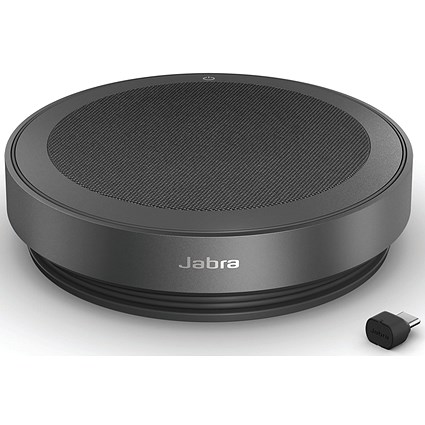 Jabra Speak2 75 Wireless Speakerphone, Bluetooth, USB-C USB-A, Jabra Link 380c Adapter, UC