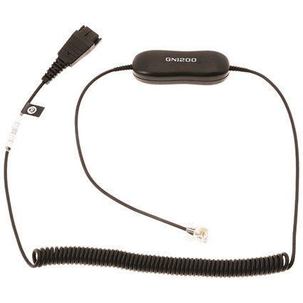Jabra GN1200 CC Quick Disconnect Headset Cable To RJ-9 Male For Jabra GN2100/2200/2250 29501 Jabra GN1200 CC Quick Disconnect Headset Cable To RJ-9 Male For Jabra GN2100/2200/2250 29501