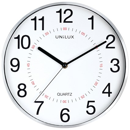 Unilux Aria Clock Metal Grey