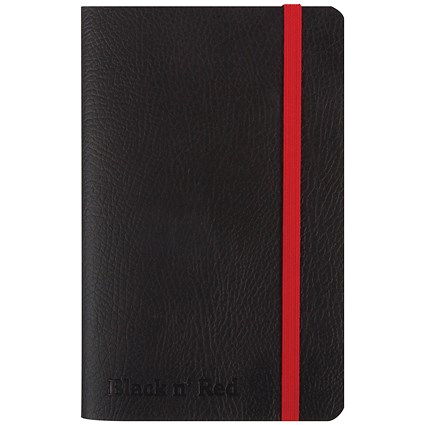 Black n' Red Soft Cover Business Journal, A6, Numbered Pages, 144 Pages