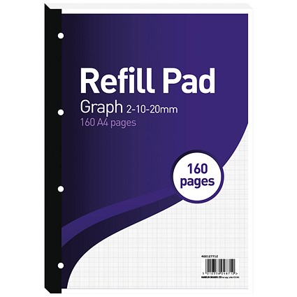 Hamelin 2-10-20mm Graph Refill Pad A4 80 Sheet (Pack of 5) 400127712