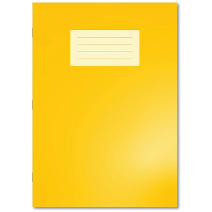 Hamelin Oxford Exercise Book 8mm Lined 64 Page A4 Yellow (Pack of 50)