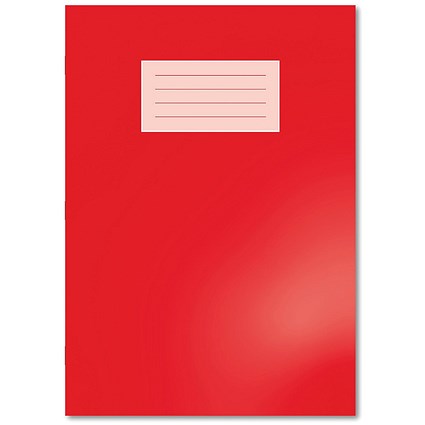Hamelin Oxford Handwriting Book 4/16mm Lined 80 Page A4 Bright Red (Pack of 50)