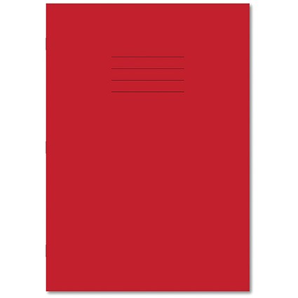 Hamelin Handwriting Book 4/16mm Lined 80Pg A4 Red Pack of 50
