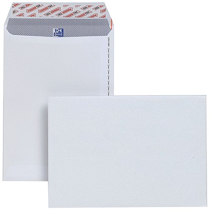 Plus Fabric C4 Pocket Envelopes, White, Peel and Seal, 120gsm, Pack of 125 Plus Fabric C4 Pocket Envelopes, White, Peel and Seal, 120gsm, Pack of 125