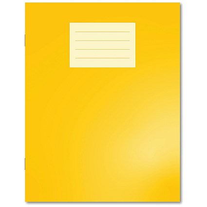 Hamelin Oxford Exercise Book 8mm Lined 80 Page 229x178mm Yellow (Pack of 100)