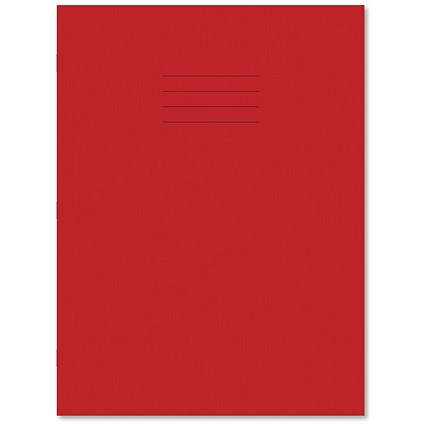 Hamelin Exercise Book 8mm Lined 80 Page A4+ Red (Pack of 50)