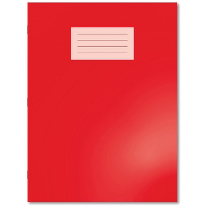 Hamelin Oxford Exercise Book 8mm Lined 80 Page A4+ Red (Pack of 50)
