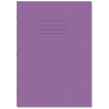 Hamelin Exercise Book 8mm Lined 80 Page A4 Purple (Pack of 50)