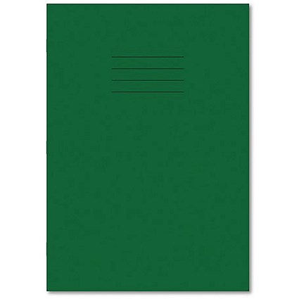 Hamelin Exercise Book 8mm Lined 80 Page A4 Dark Green (Pack of 50)