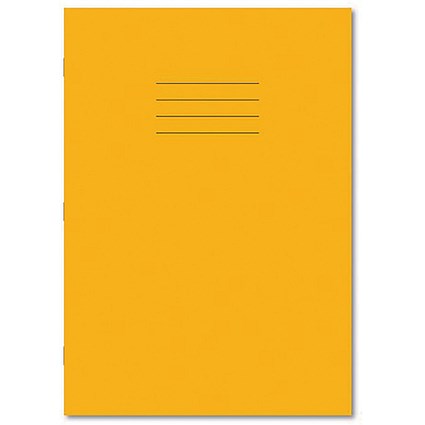 Hamelin Exercise Book 8mm Lined 64 Page A4 Yellow (Pack of 50)