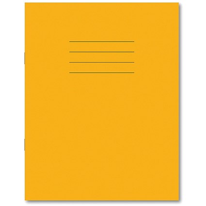 Hamelin Exercise Book 8mm Lined 80 Page 229x178mm Yellow (Pack of 100)