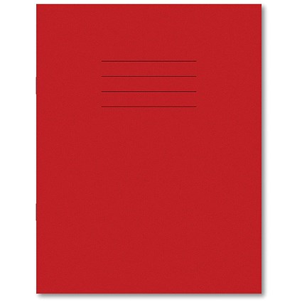 Hamelin Exercise Book 8mm Lined 80 Page 229x178mm Red Pack of 100
