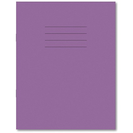 Hamelin Exercise Book 8mm Lined 80 Page 229x178mm Purple (Pack of 100)