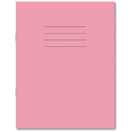 Hamelin Exercise Book 8mm Lined 80 Page 229x178mm Pink (Pack of 100)