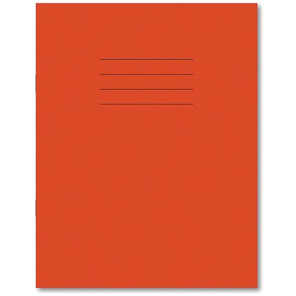 Hamelin Exercise Book 8mm Lined 80 Page 229x178mm Orange (Pack of 100)