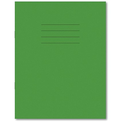 Hamelin Exercise Book 8mm Lined 80 Page 229x178mm Light Green (Pack of 100)