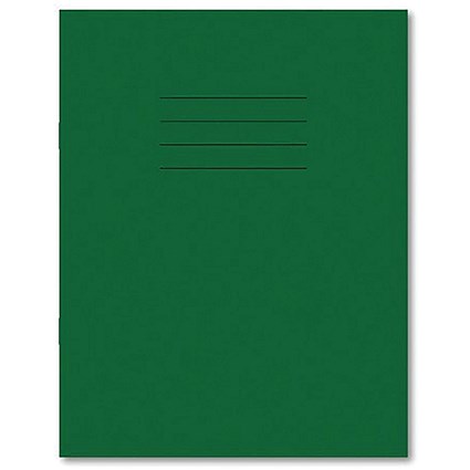 Hamelin Exercise Book 8mm Lined 80 Page 229x178mm Dark Green (Pack of 100)