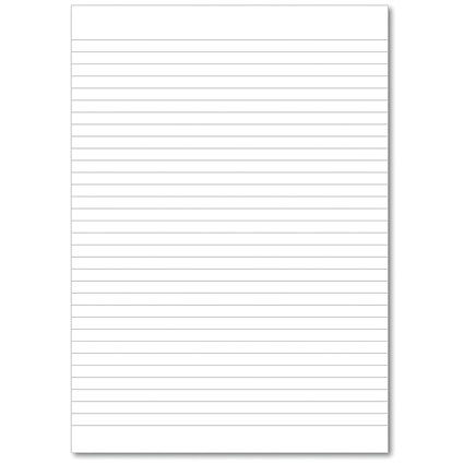 Hamelin Loose Leaf Paper 8mm Lined 1000 Page Unpunched No Margin A4 (Pack of 5)
