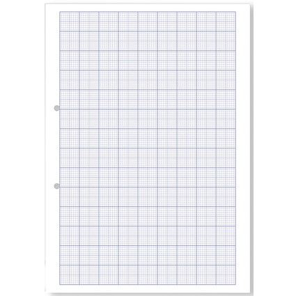 Hamelin Loose Leaf Graph Paper 20mm 1000 Page Punched 2 Hole A4 (Pack of 5)