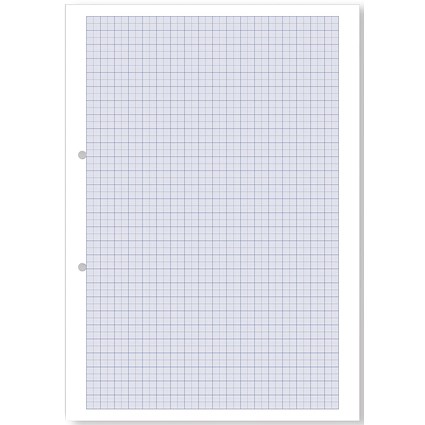 Hamelin Loose Leaf Graph Paper 10mm 1000 Page Punched 2 Hole A4 (Pack of 5)