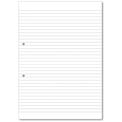Hamelin Loose Leaf Paper 8mm Lined 1000 Page Punched 2 Hole A4 (Pack of 5)